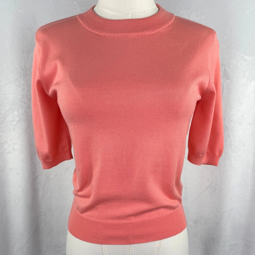 Vintage Moda International Silk Blend Quiet Luxury Sweater Top 90s Minimalist M